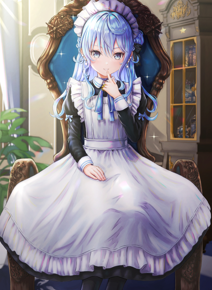 This is a pixiv picture whose title is メイドすいちゃん.