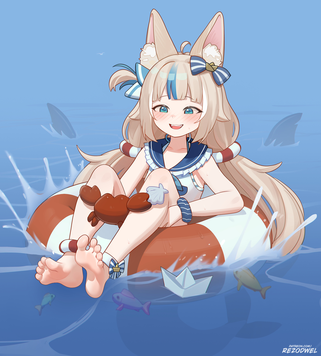 This is a pixiv picture whose title is さめこサバ.