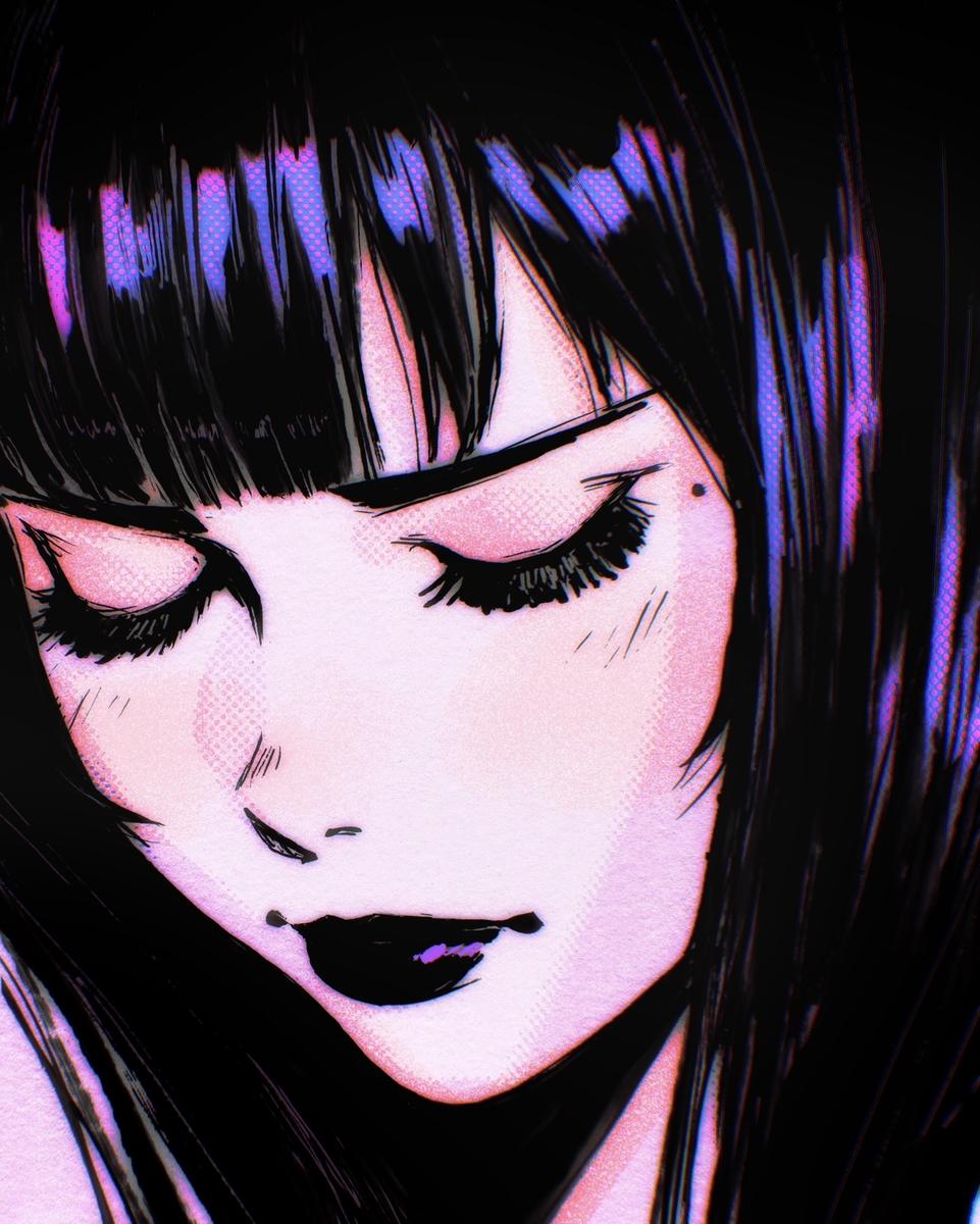 This is a pixiv picture whose title is mantra.