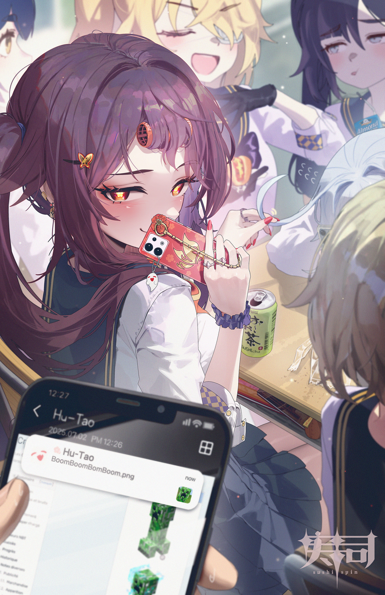 This is a pixiv picture whose title is 胡桃.