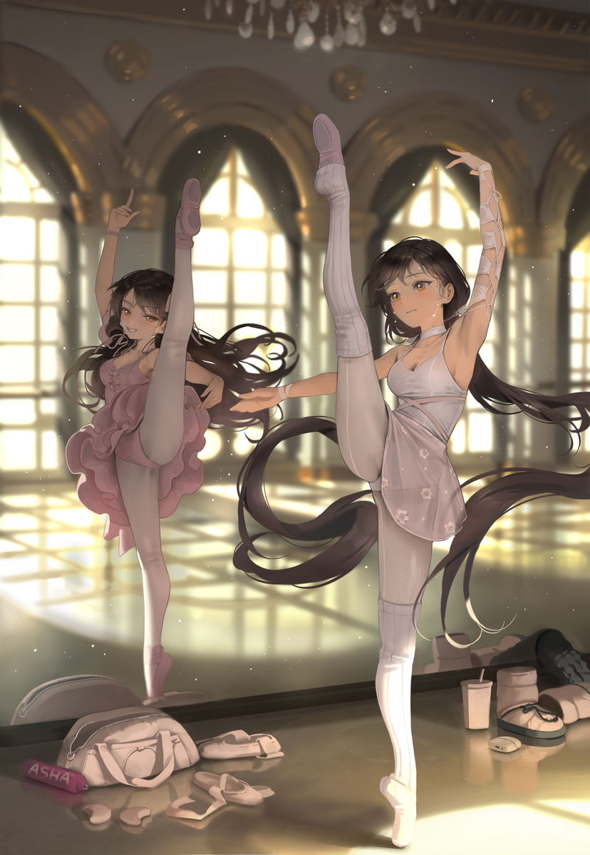 This is a pixiv picture whose title is Ballet Practice ASHA.