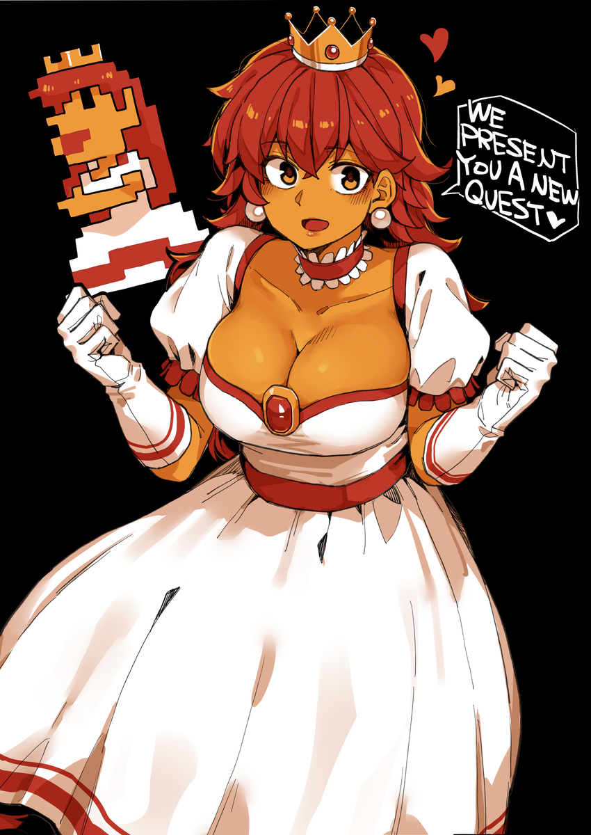 This is a pixiv picture whose title is NES Peach.