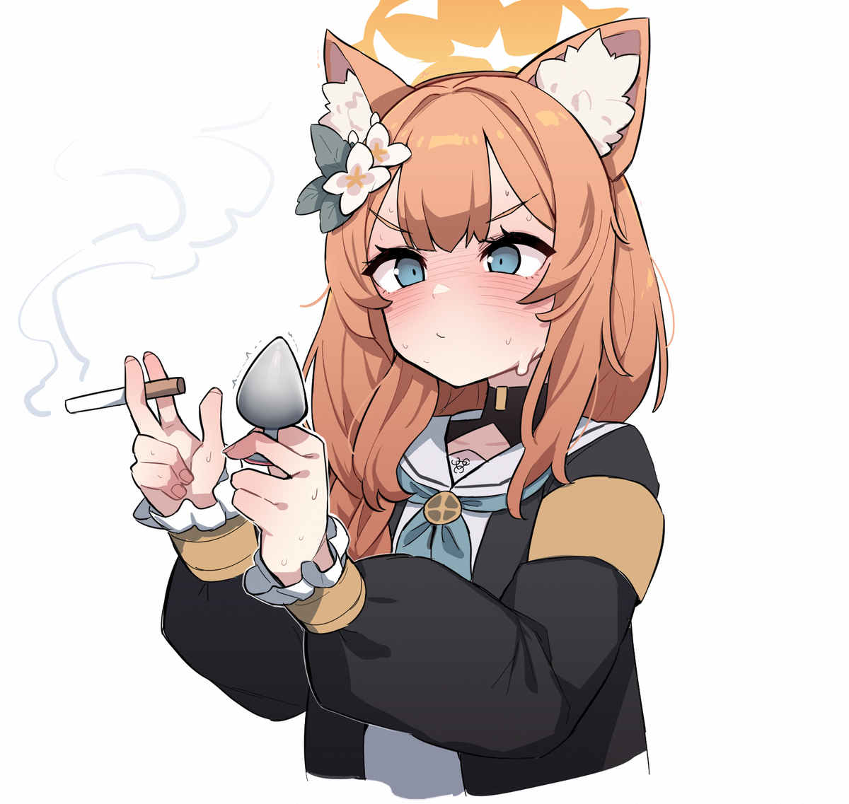 This is a pixiv picture whose title is 불경한 생각하는 중.