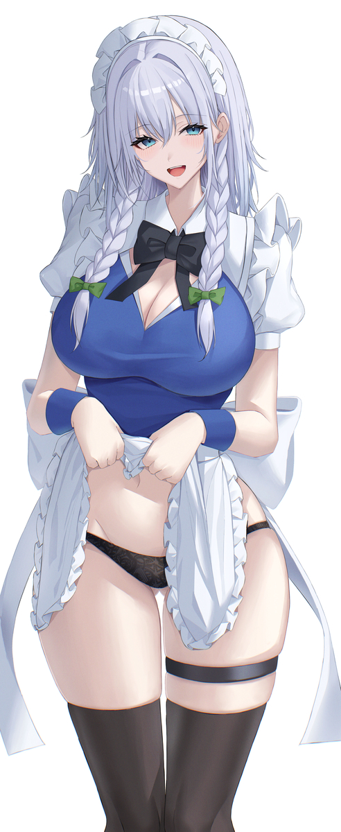 This is a pixiv picture whose title is 咲夜.