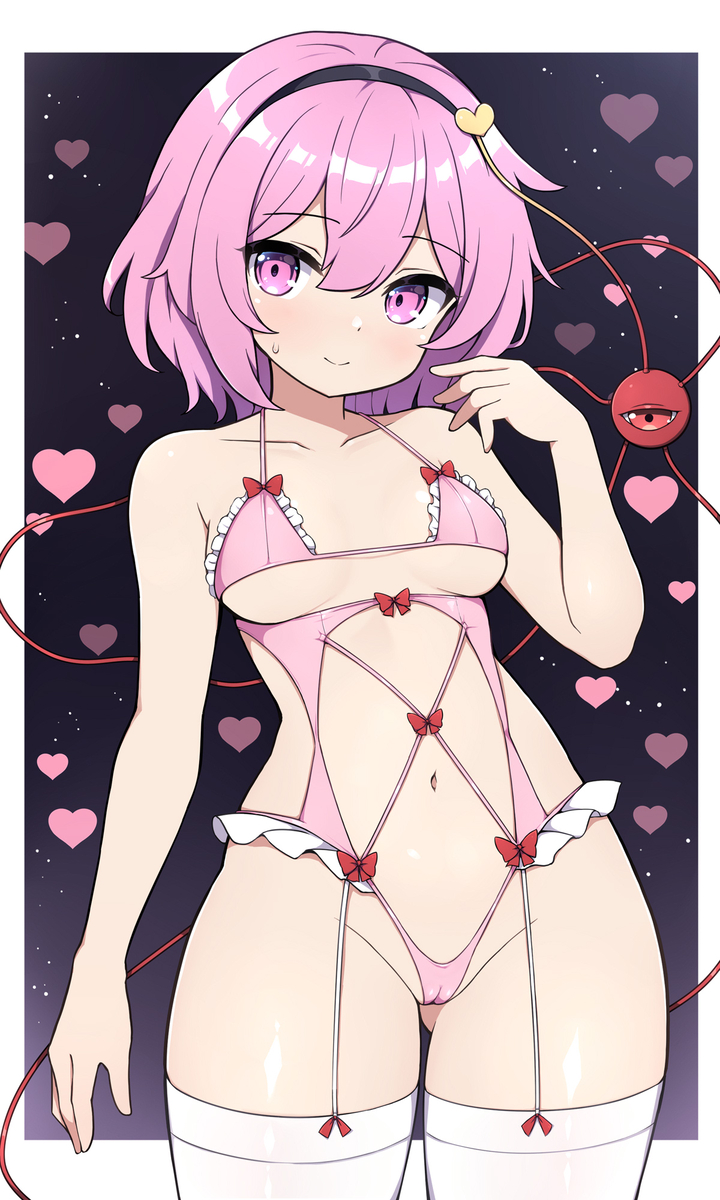 This is a pixiv picture whose title is エッチ衣装さとり.