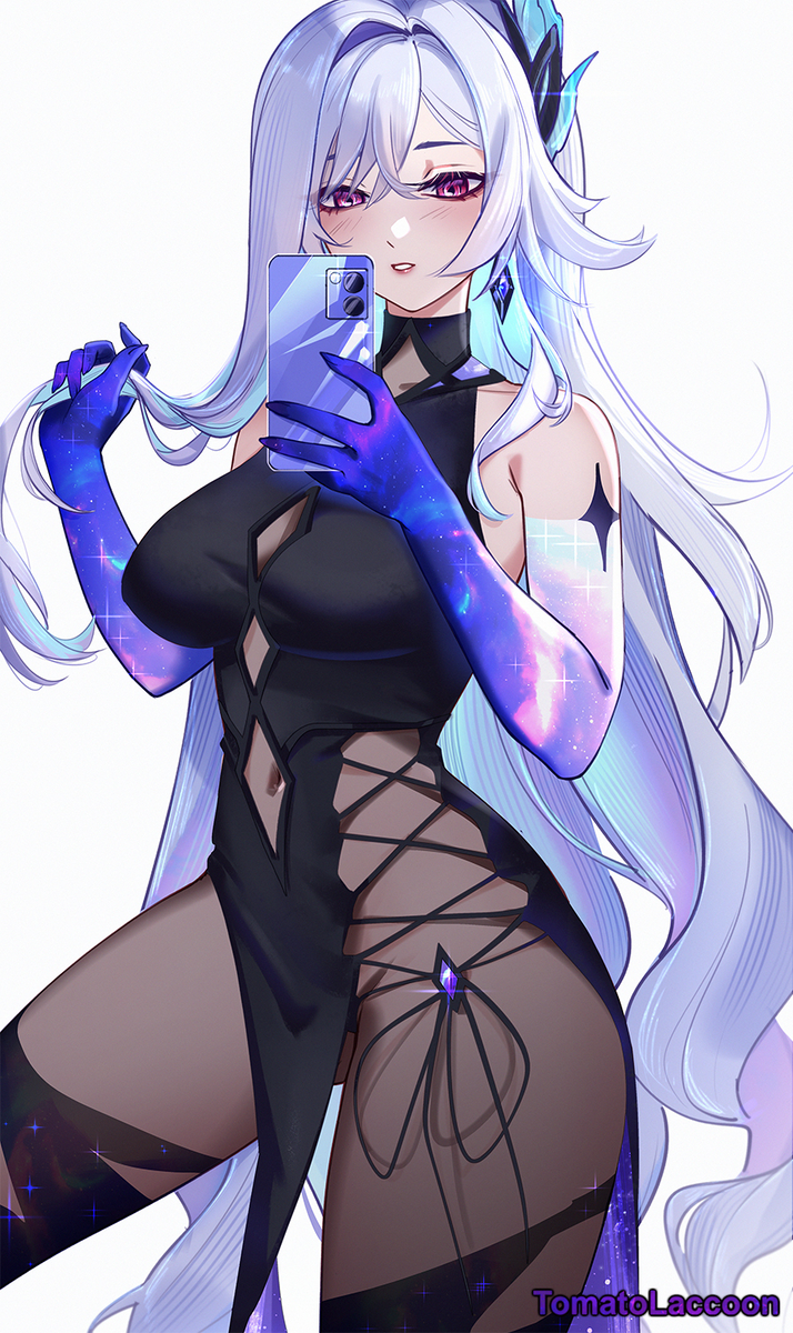 This is a pixiv picture whose title is Skirk selfie.