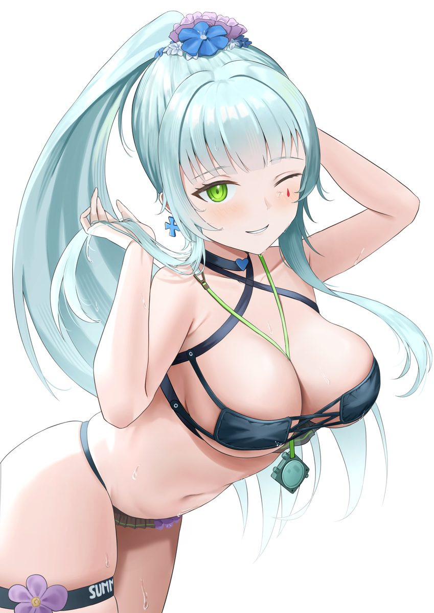 This is a pixiv picture whose title is HK416 - 水着.