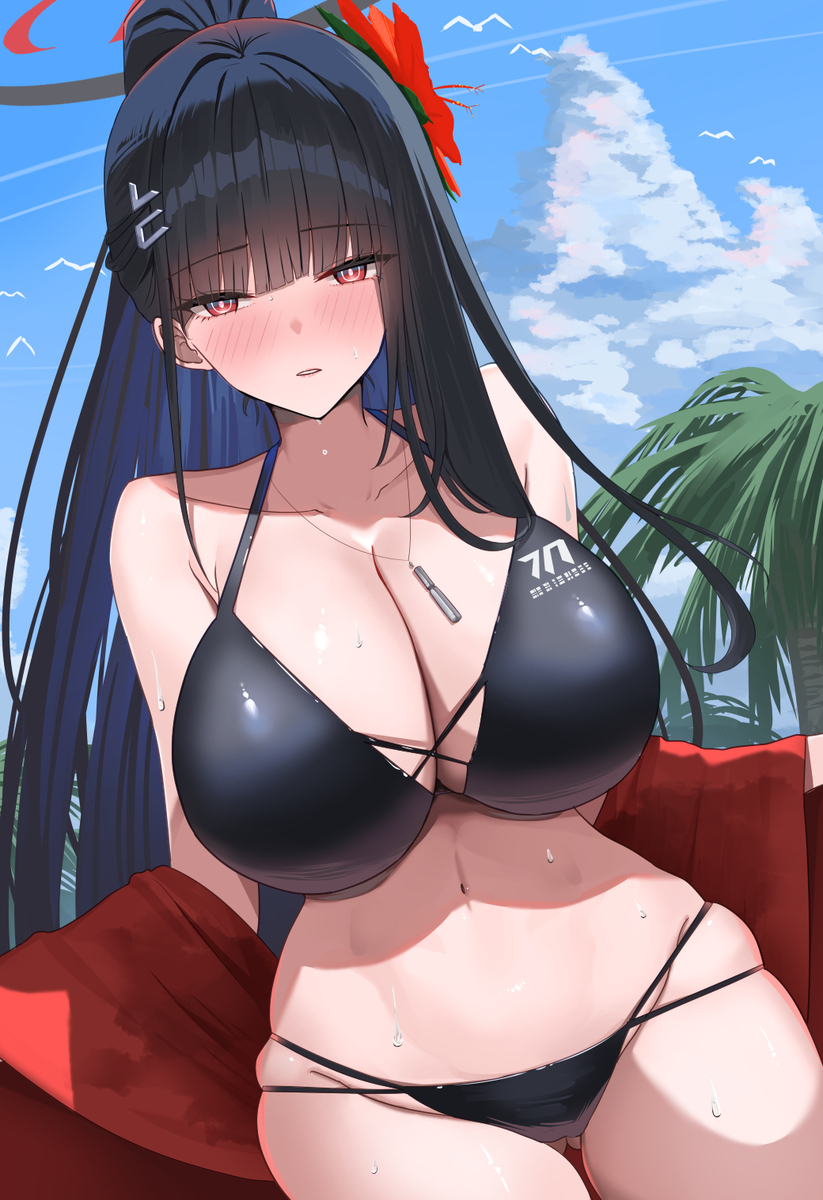 This is a pixiv picture whose title is 水着リオ.