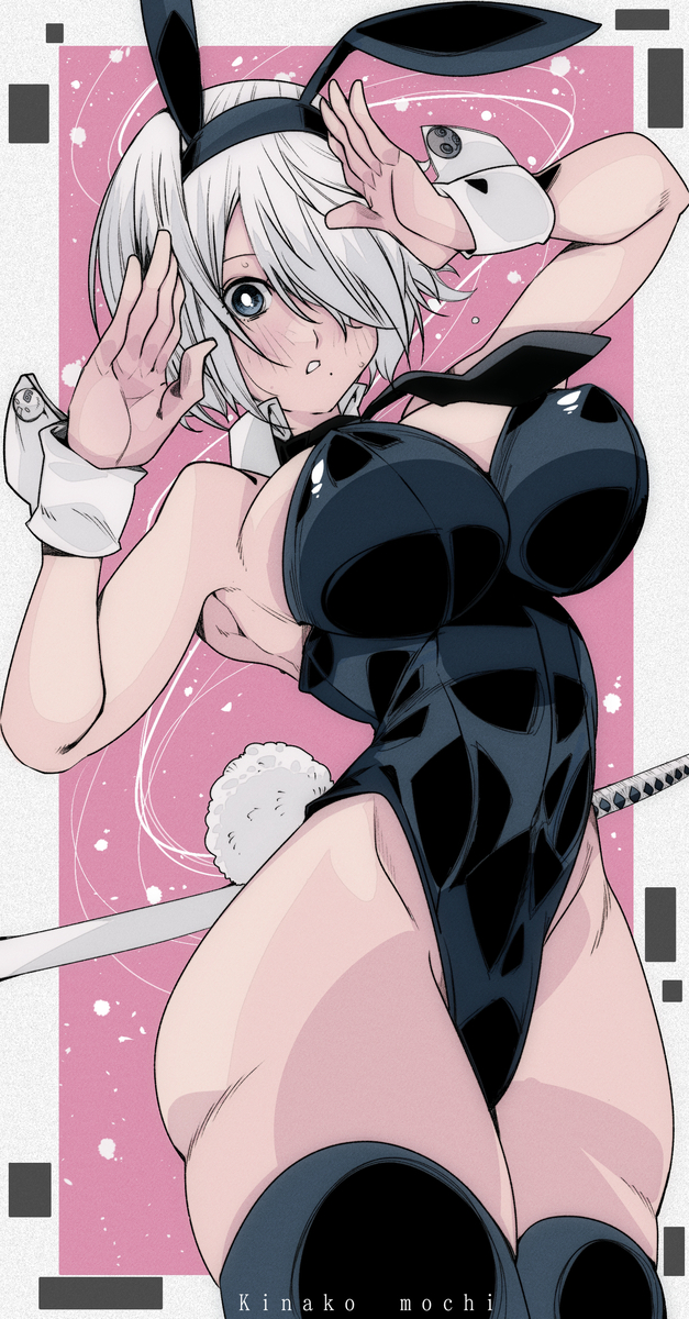This is a pixiv picture whose title is NieR:Automata【2Bバニー👯‍♀️😳💦】.