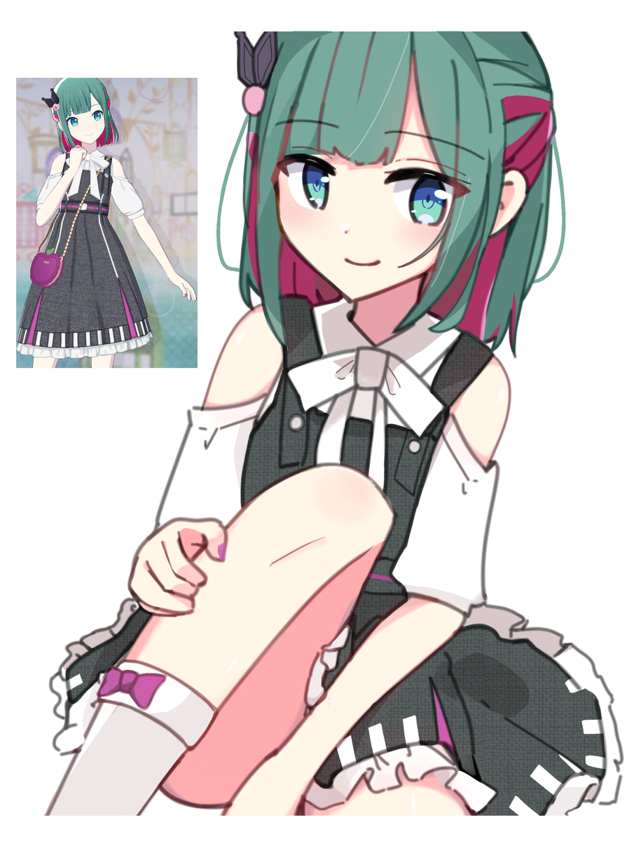 This is a pixiv picture whose title is レオニミク.