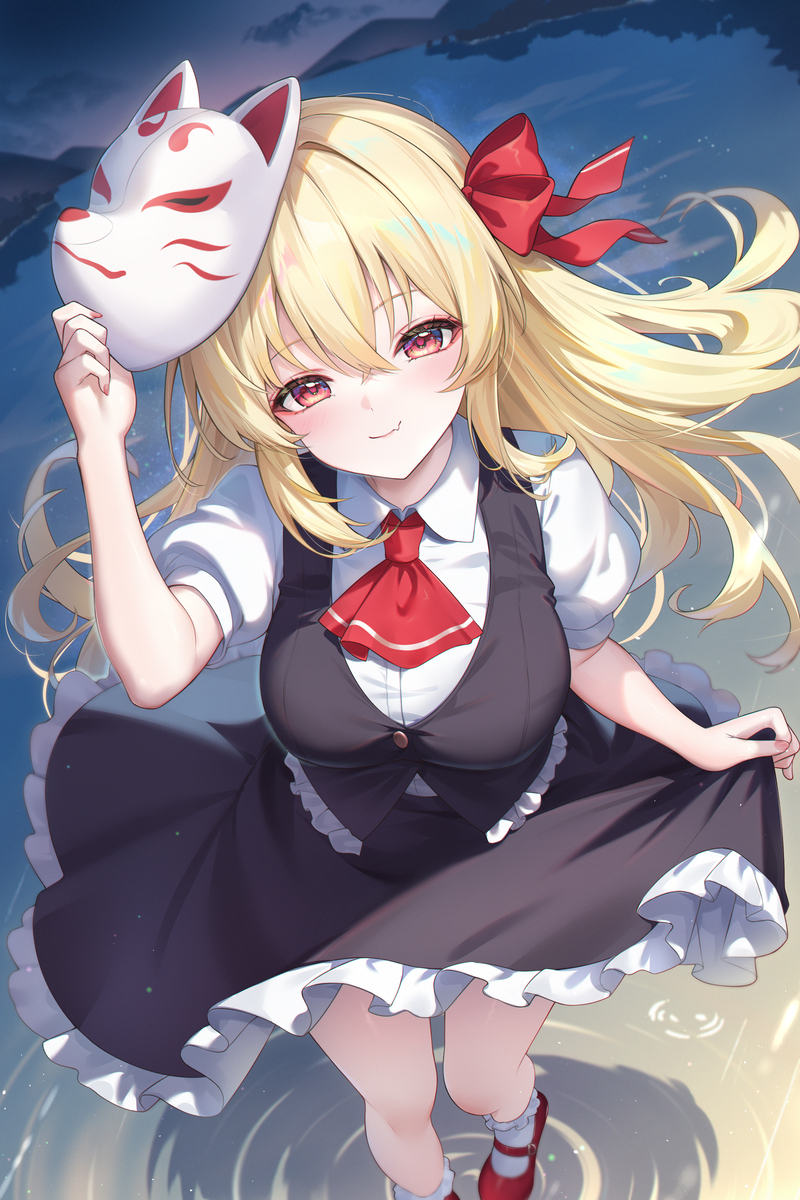 This is a pixiv picture whose title is ルーミア.