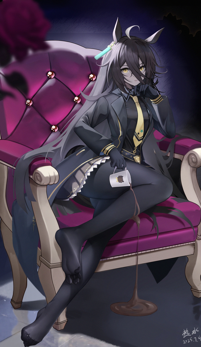 This is a pixiv picture whose title is マンハッタンカフェ.