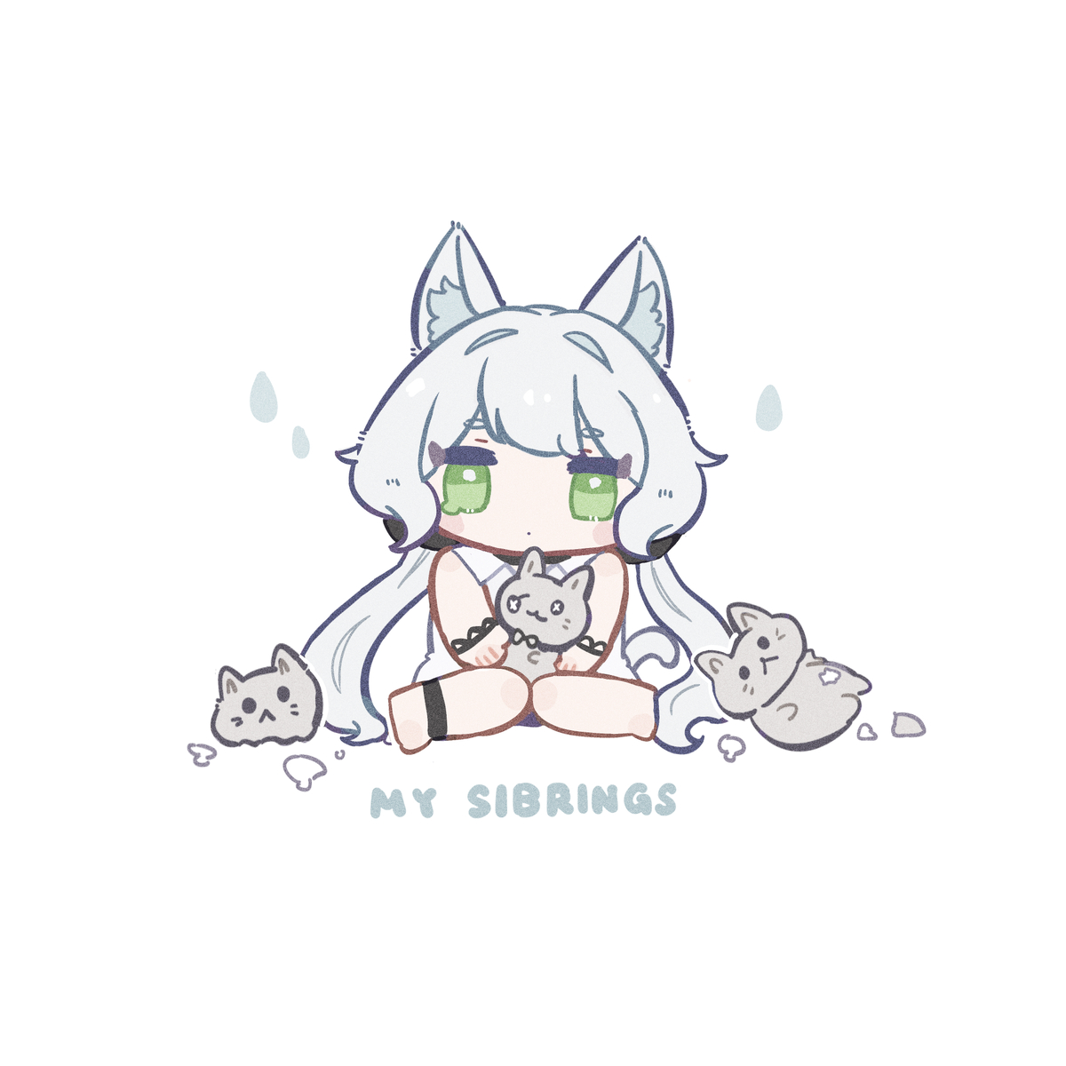 This is a pixiv picture whose title is きょうだい.