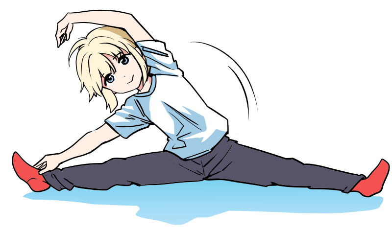 This is a pixiv picture whose title is ストレッチリコ.