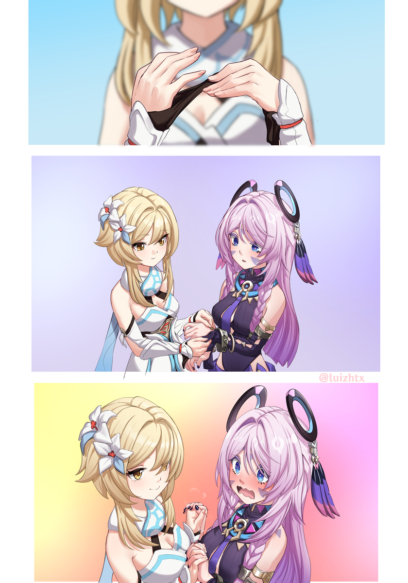 This is a pixiv picture whose title is Hand holding.