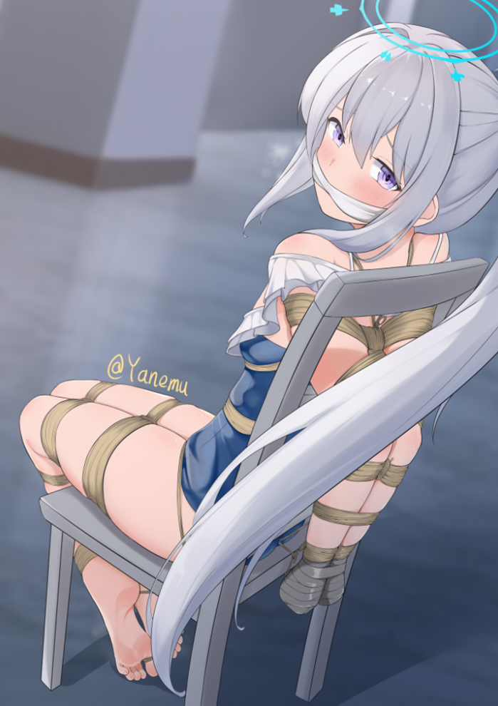 This is a pixiv picture whose title is 宫子的大危机（？！）.