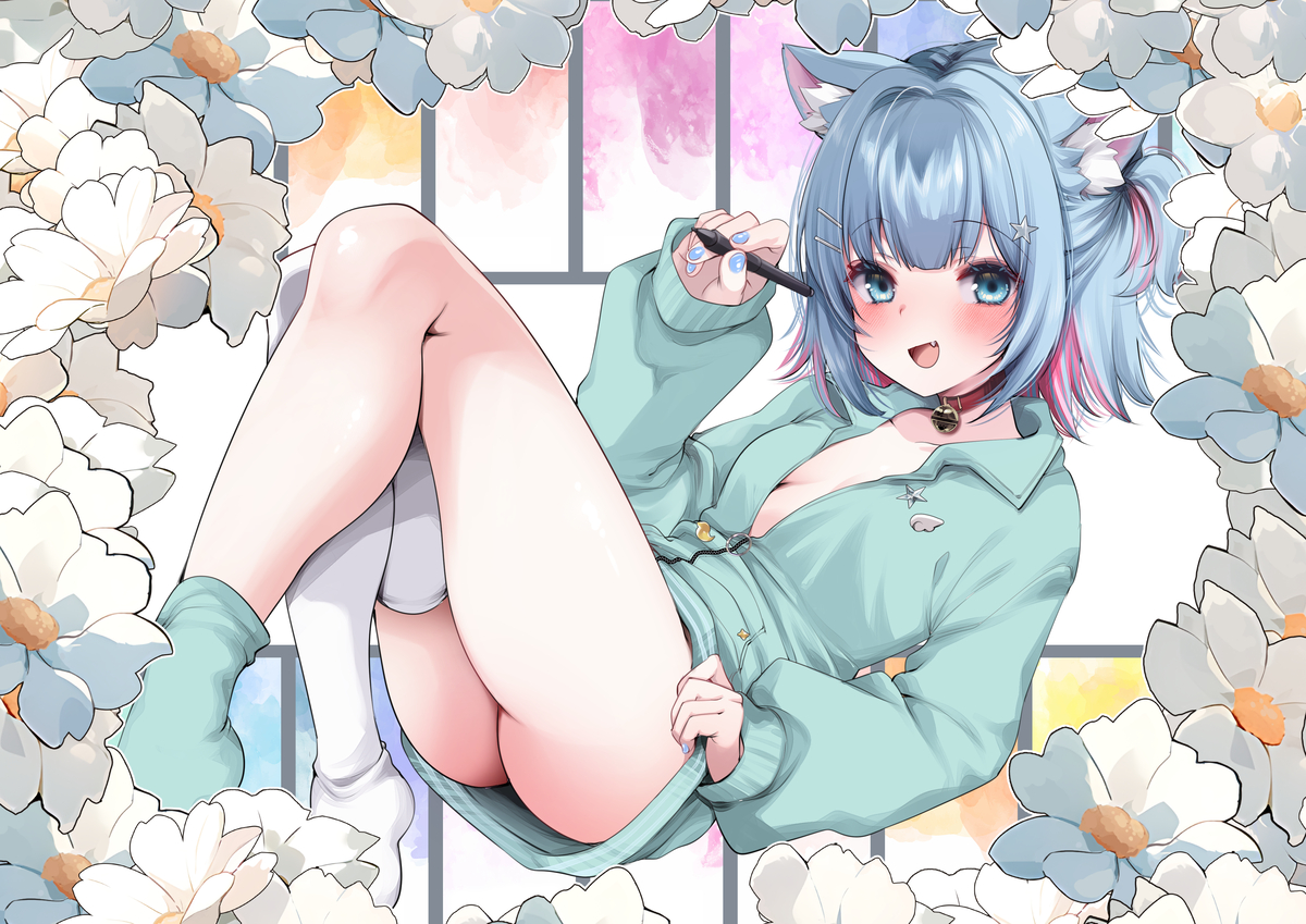 This is a pixiv picture whose title is カンザリンちゃんと展示会の思い出！.