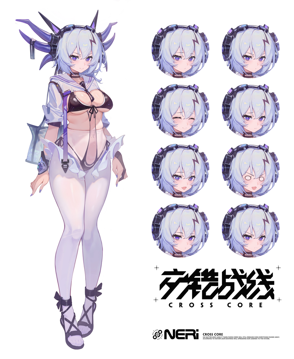 This is a pixiv picture whose title is 米伽洛泳装-npc.