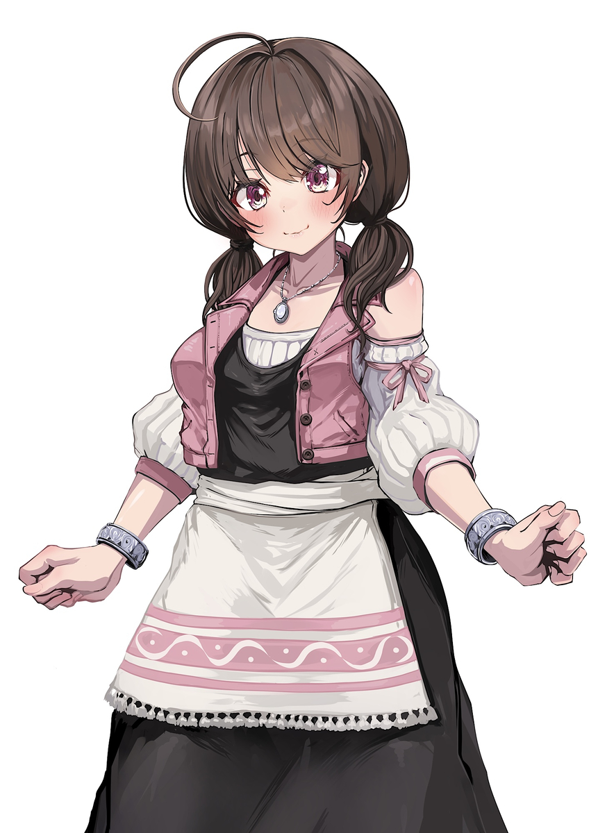 This is a pixiv picture whose title is 【お仕事】完堕スライムマスター/ザナドアの町娘”レイニ”.