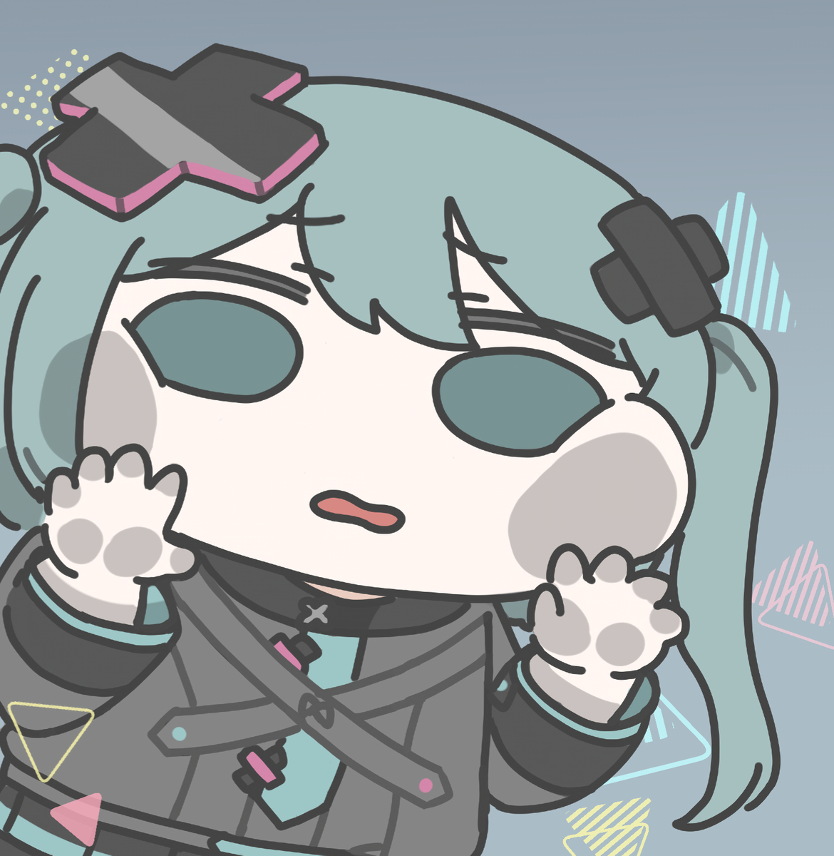 This is a pixiv picture whose title is バツミクの壁紙.