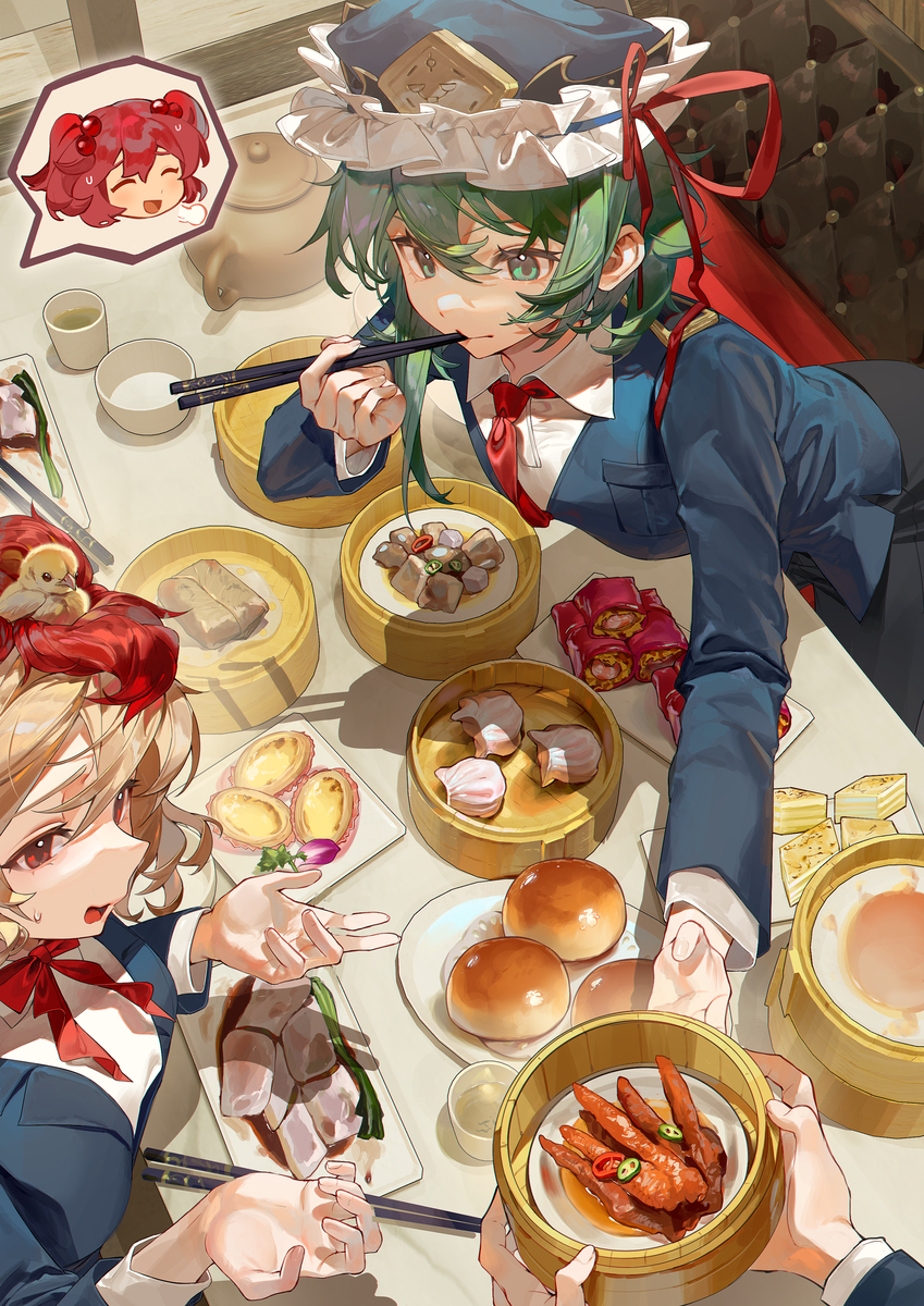 This is a pixiv picture whose title is 早茶.