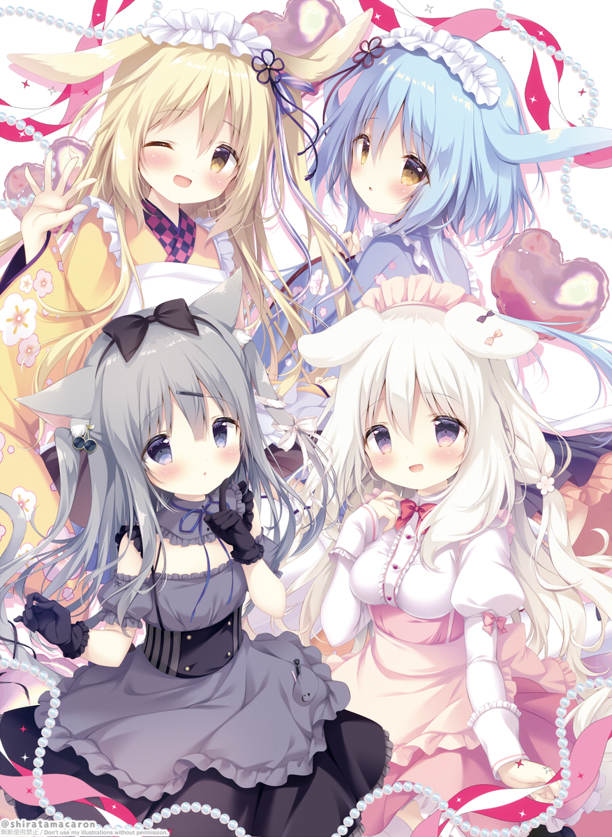 This is a pixiv picture whose title is 𝑳𝒆𝒕'𝒔 𝒑𝒂𝒓𝒕𝒚!☕️🍰🍡🍶.