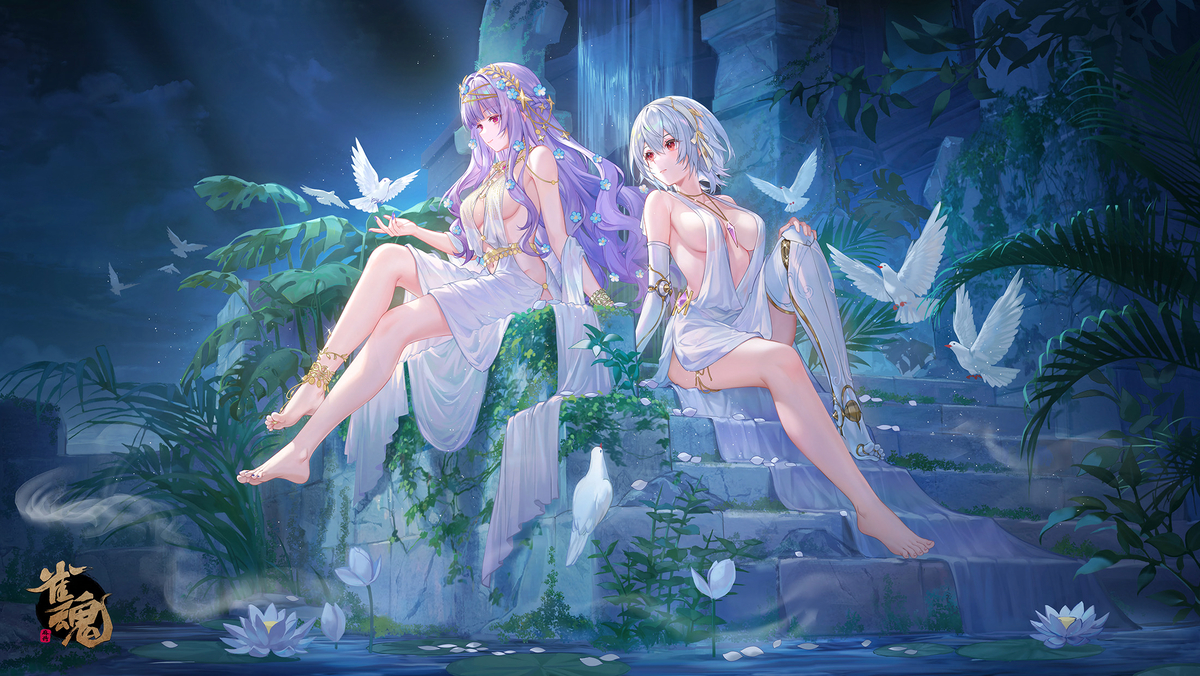 This is a pixiv picture whose title is Moonlight.
