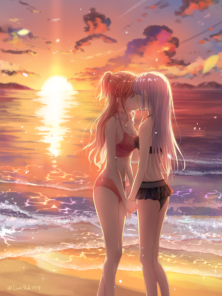 This is a pixiv picture whose title is 海.