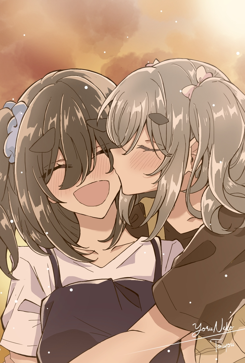 This is a pixiv picture whose title is Forever with Sacchan 💙.