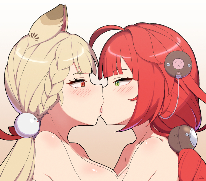 This is a pixiv picture whose title is 【ゆずアリ】公式百合キタ━━━━(ﾟ∀ﾟ)━━━━!!.