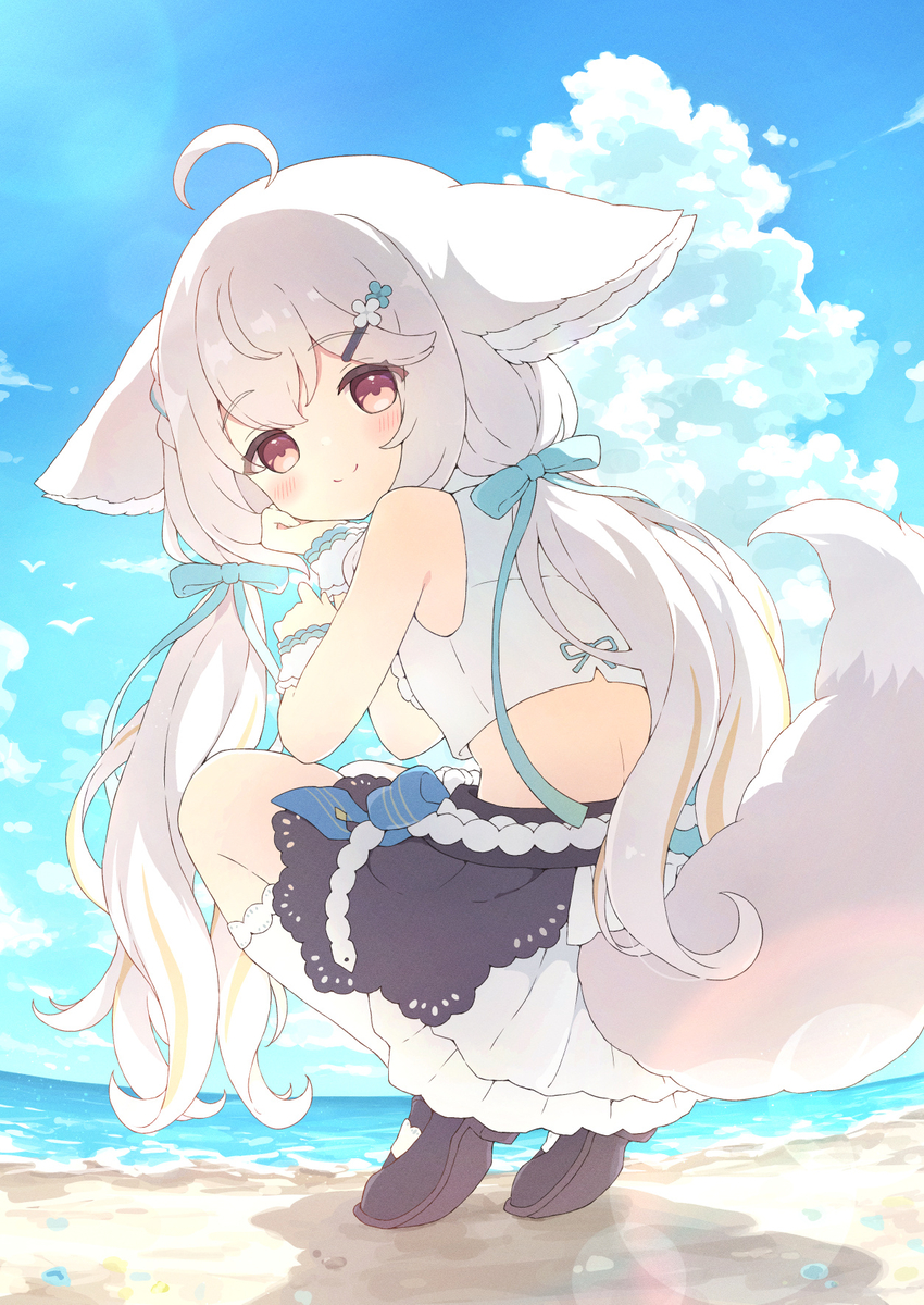 This is a pixiv picture whose title is skeb.