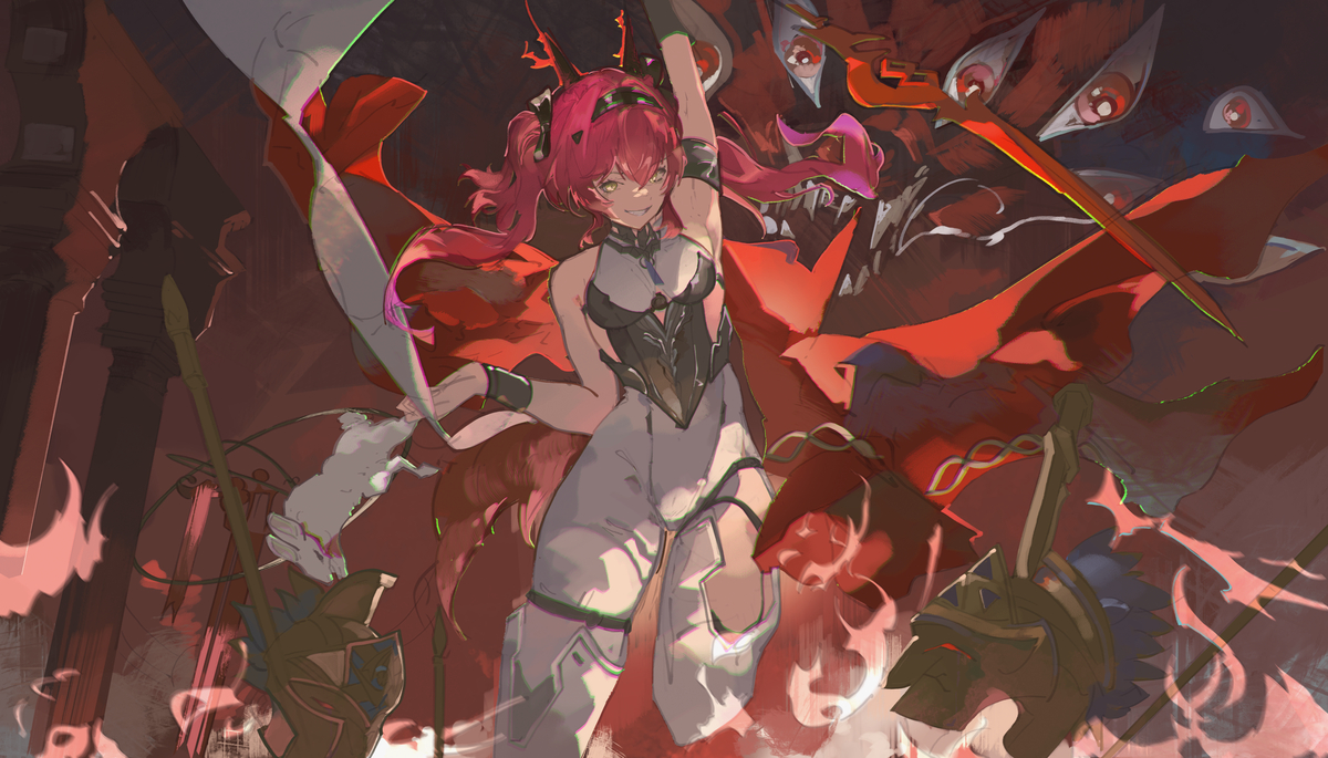 This is a pixiv picture whose title is Hear me roar.