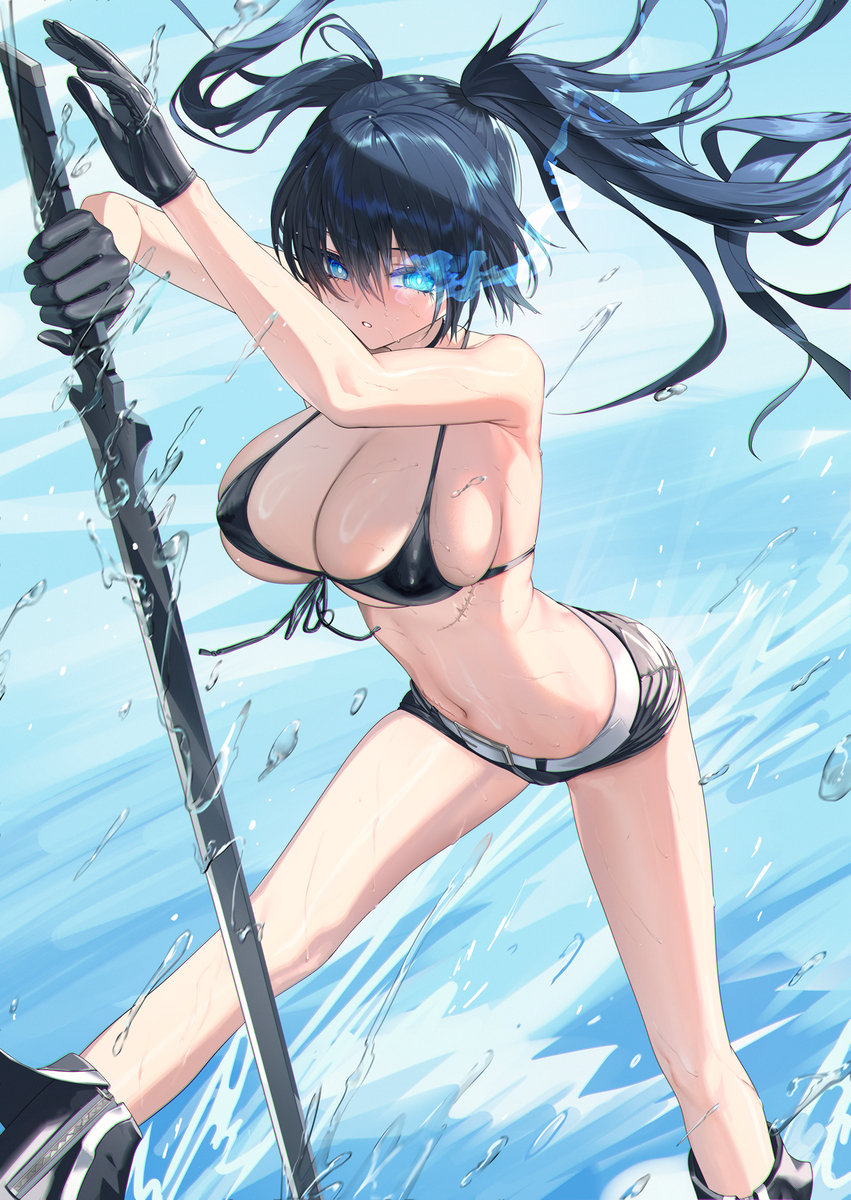 This is a pixiv picture whose title is 黑岩.