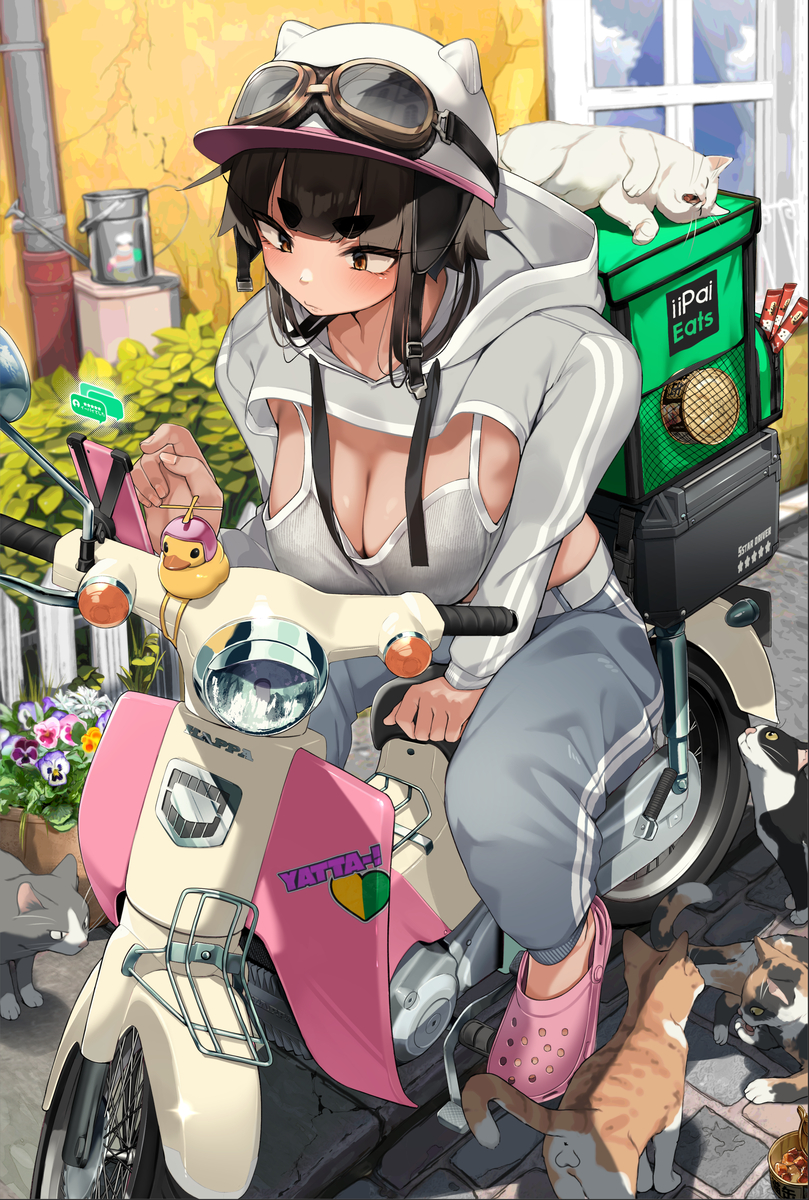 This is a pixiv picture whose title is 良いパイをお届けしてしまう、うちの子.