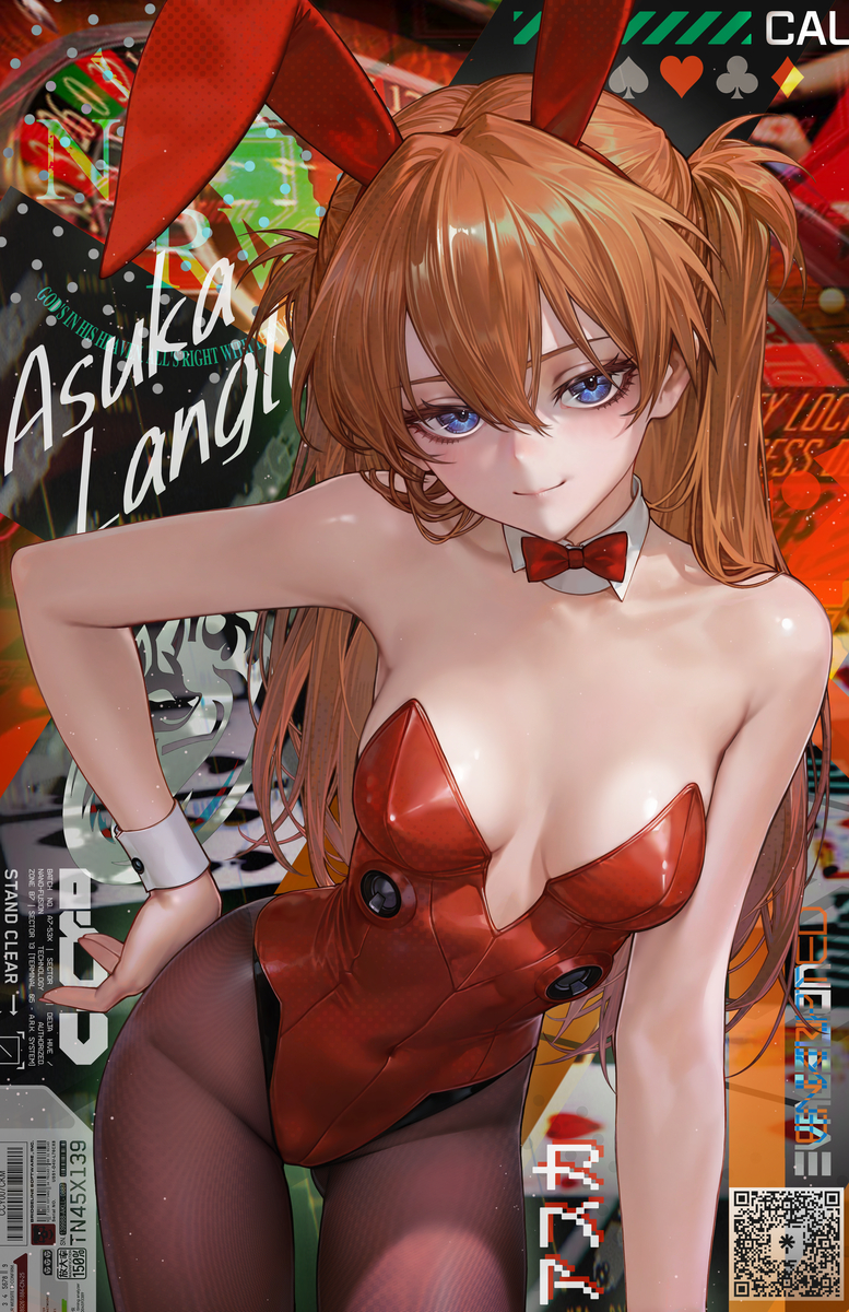 This is a pixiv picture whose title is アスカ Bunny ver.🐰｜リクエスト.