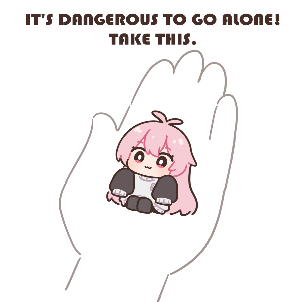 This is a pixiv picture whose title is take this.