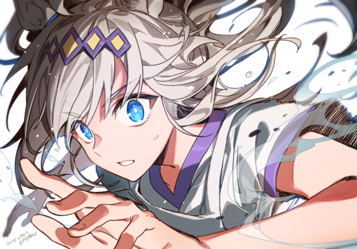 This is a pixiv picture whose title is Oguri Cap.