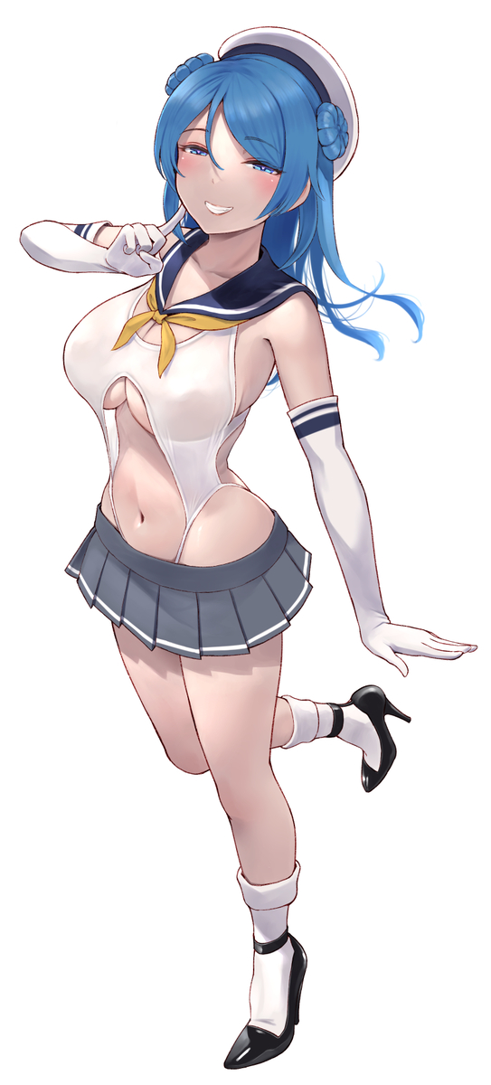 This is a pixiv picture whose title is ギャル浦風.