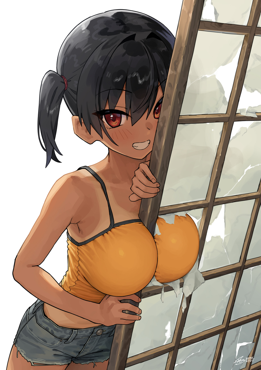 This is a pixiv picture whose title is ガキ巨乳⑦⑨.