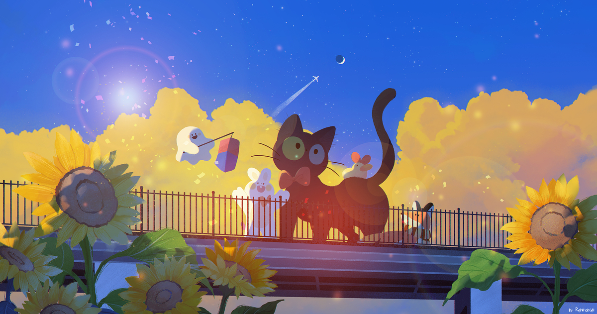 This is a pixiv picture whose title is july.