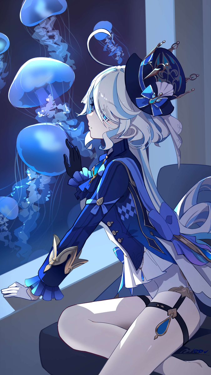 This is a pixiv picture whose title is day98 芙宁娜.