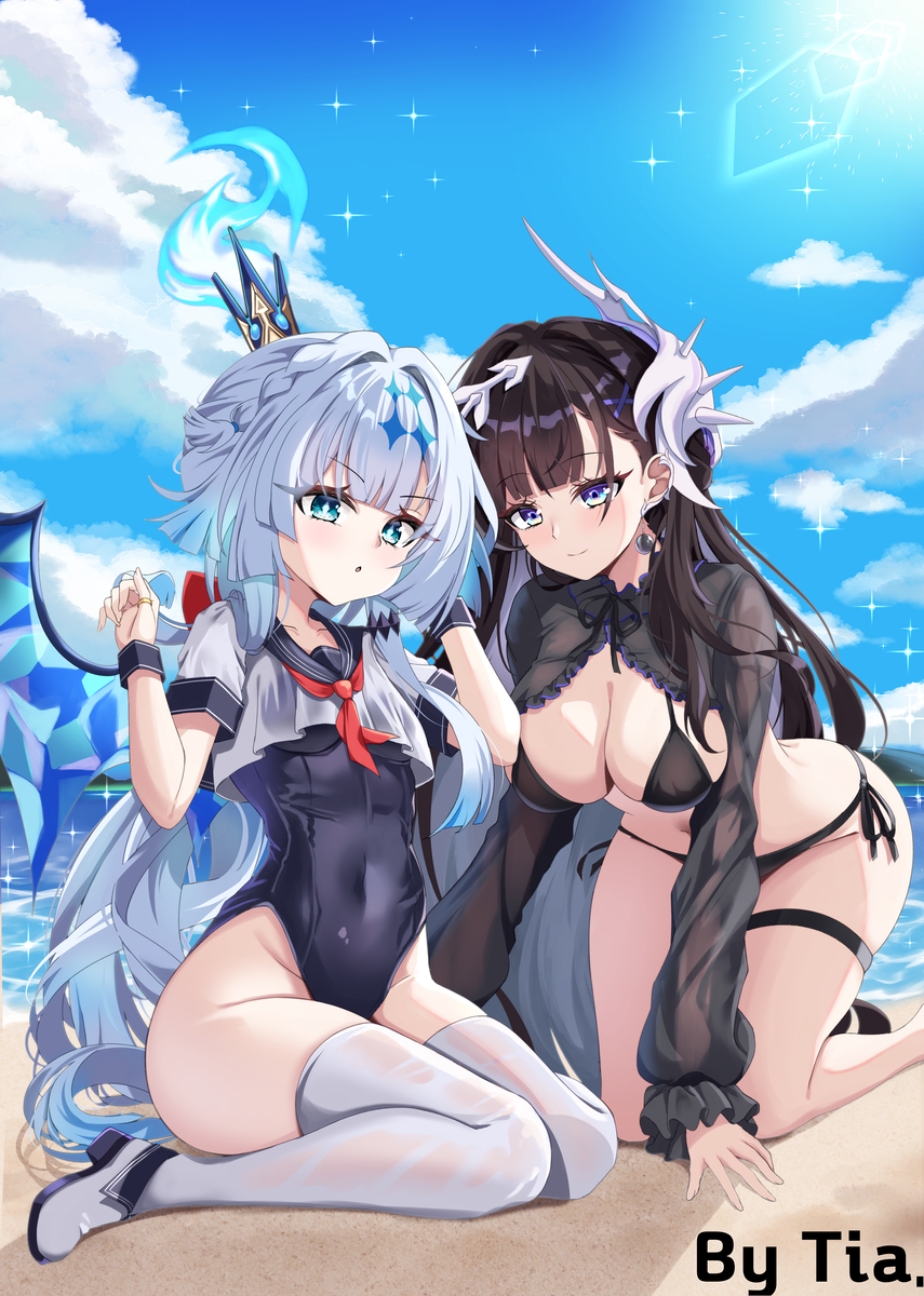 This is a pixiv picture whose title is Hysilens&Cerydra.