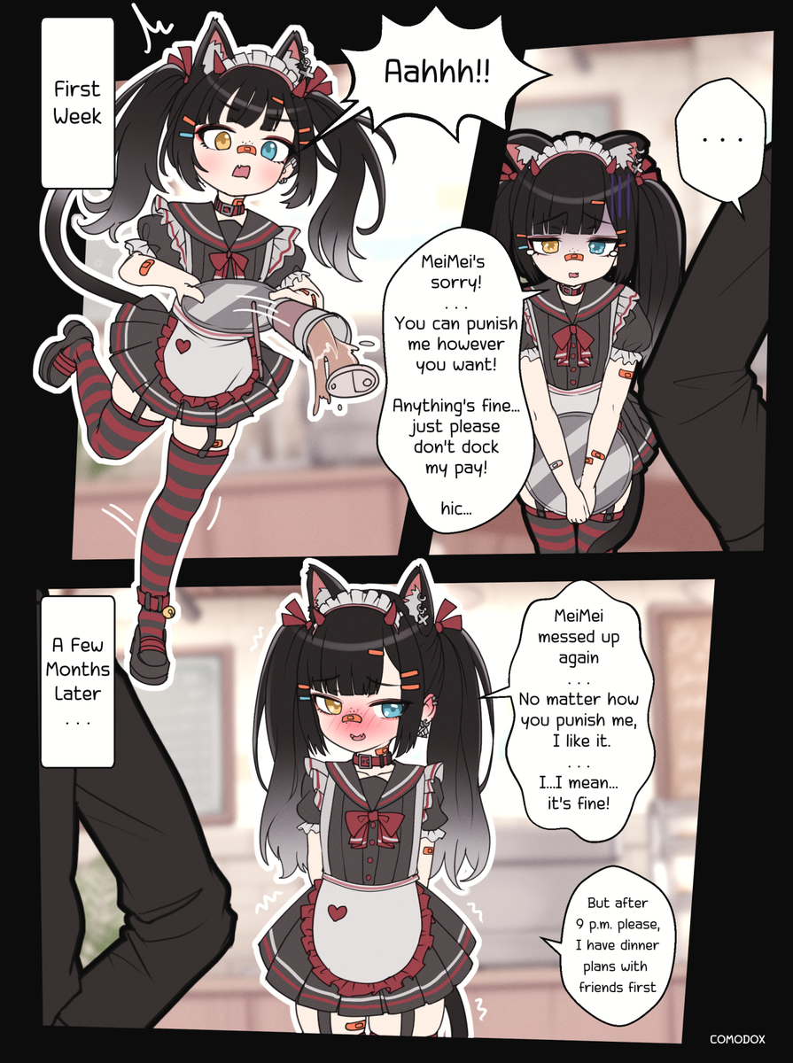 This is a pixiv picture whose title is Punish Me 🩹.