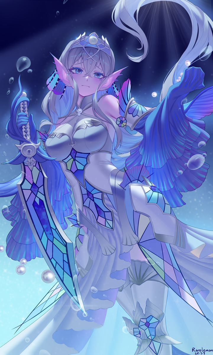This is a pixiv picture whose title is 露露之泪.