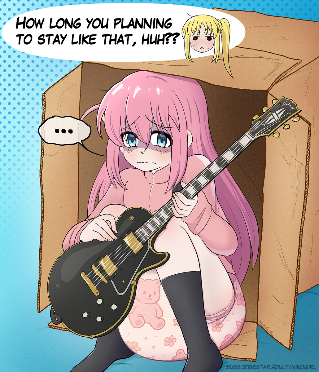 This is a pixiv picture whose title is Hitori Gotou (Bocchi).