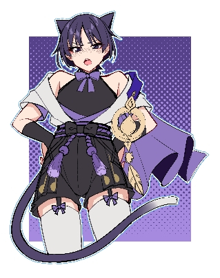 This is a pixiv picture whose title is 浅草寺の野良猫.