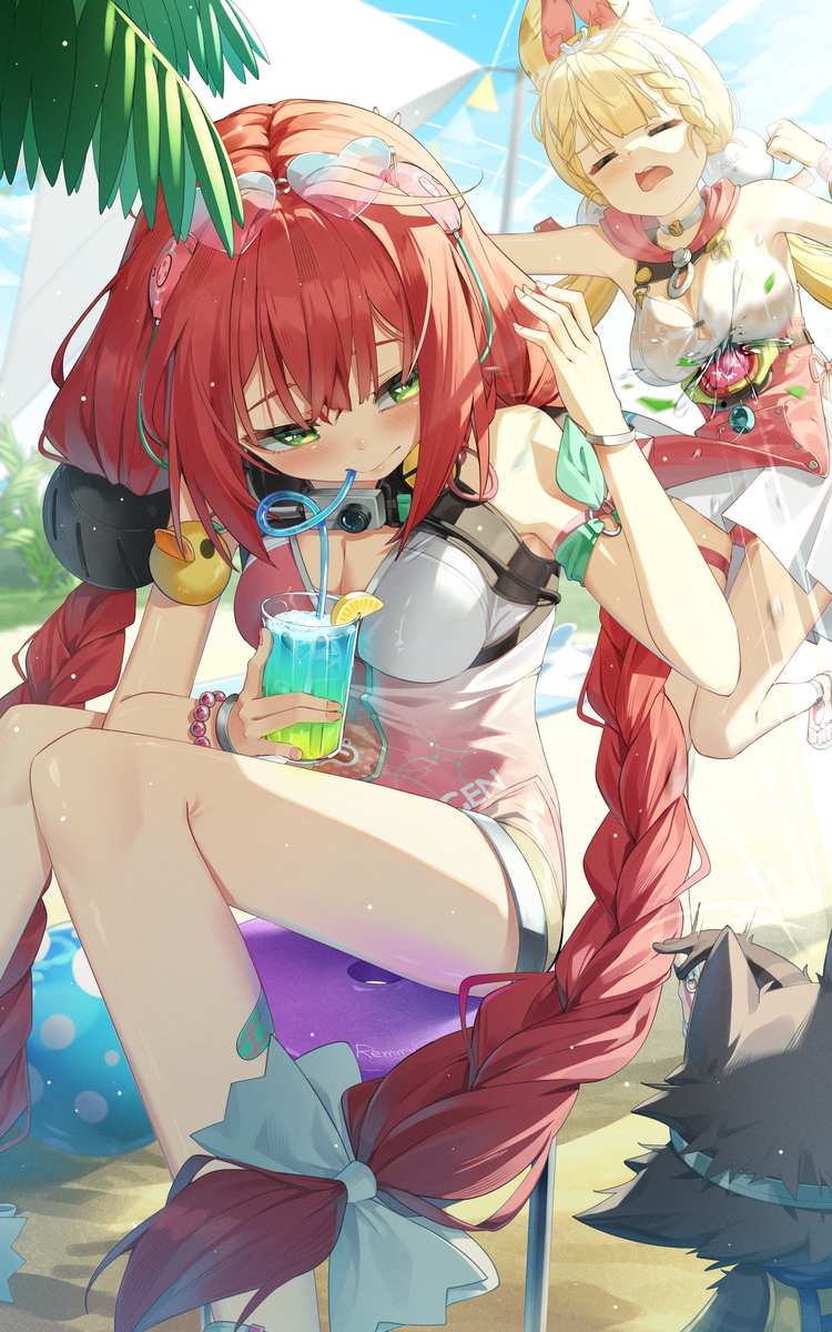This is a pixiv picture whose title is 🏝️.