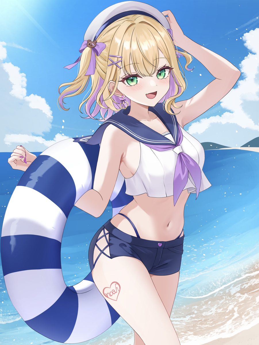 This is a pixiv picture whose title is 胡桃のあ 水着.