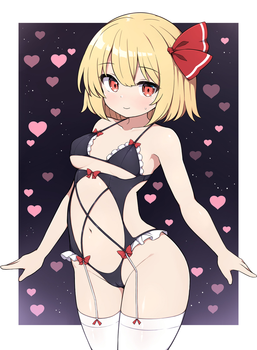 This is a pixiv picture whose title is エッチ衣装ルーミア.