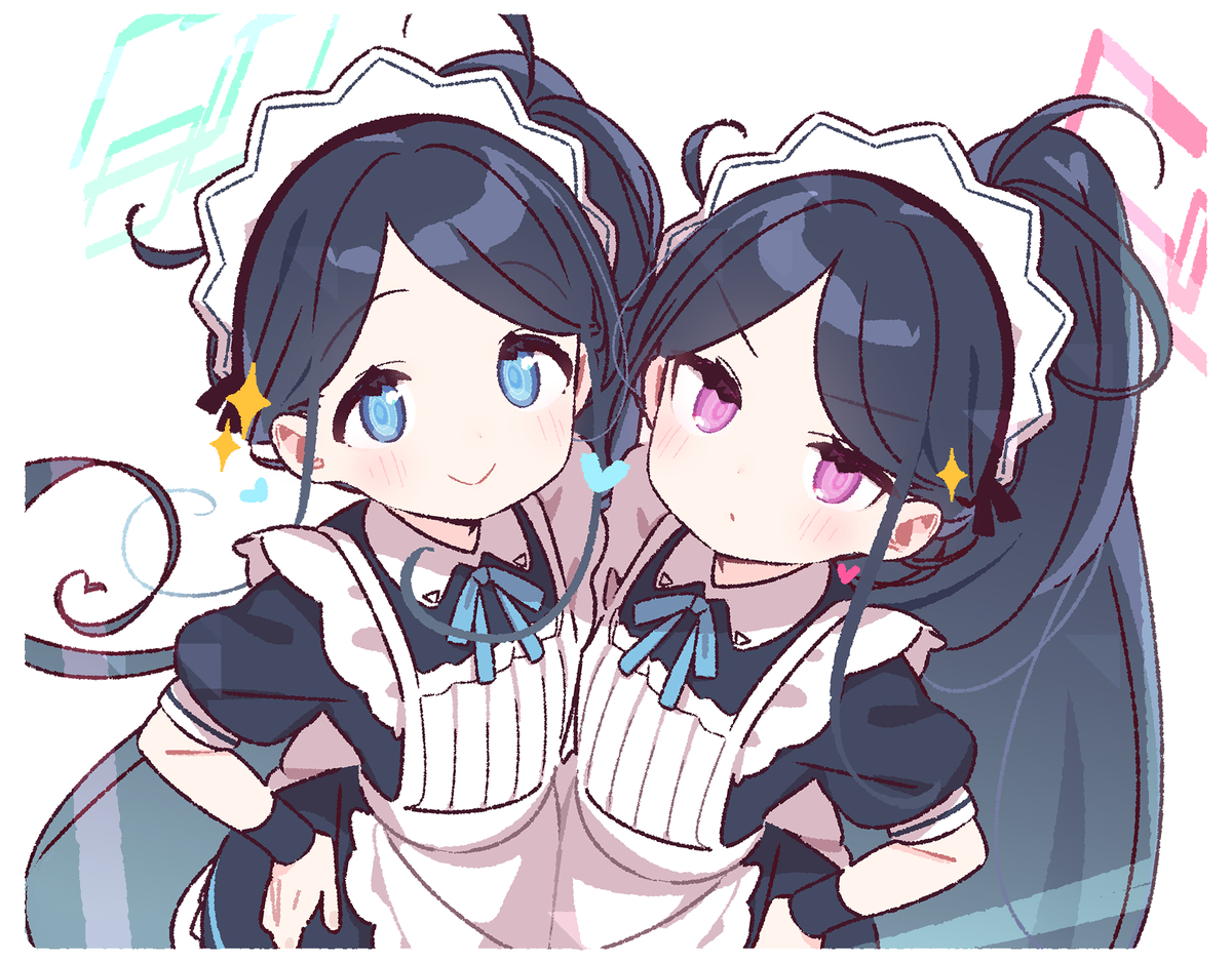 This is a pixiv picture whose title is メイド勇者なアリスちゃんとケイちゃん⚔🪄.